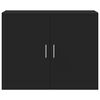 vidaXL Armoire murale noir 80x42,5x64 cm bois d'ingénierie