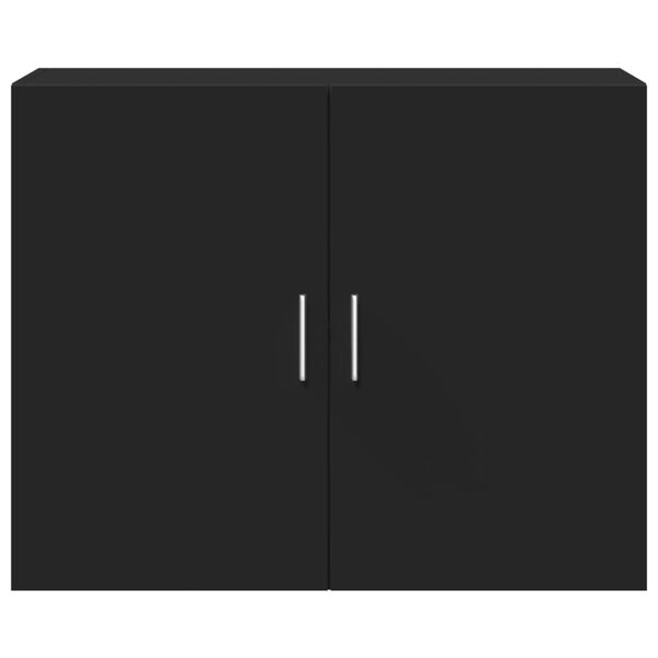vidaXL Armoire murale noir 80x42,5x64 cm bois d'ingénierie