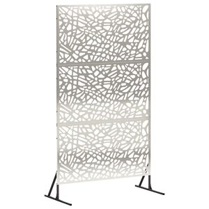 vidaXL &Eacute;cran de confidentialit&eacute; 100 x 50 x 180 cm Acier inoxydable