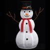 vidaXL Figurine de bonhomme de neige de Noël à LED Tissu 90 cm