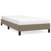 vidaXL Cadre de lit sans matelas taupe 90x190 cm tissu