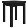 vidaXL Table basse Noir &Oslash; 45x40 cm Bois massif de pin