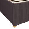 vidaXL Cadre de lit avec matelas Marron fonc&eacute; 120 x 200 cm tissu