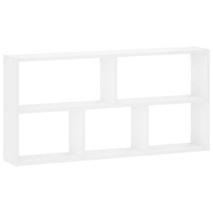 vidaXL &Eacute;tag&egrave;re Murale Blanc 102 x 17 x 50 cm Bois d'ing&eacute;nierie