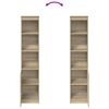vidaXL Buffet haut ch&ecirc;ne sonoma 37,5x35x180 cm bois d'ing&eacute;nierie