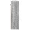 vidaXL Armoire Miroir Gris Sonoma 80 x 17 x 55 cm Bois d'ingénierie