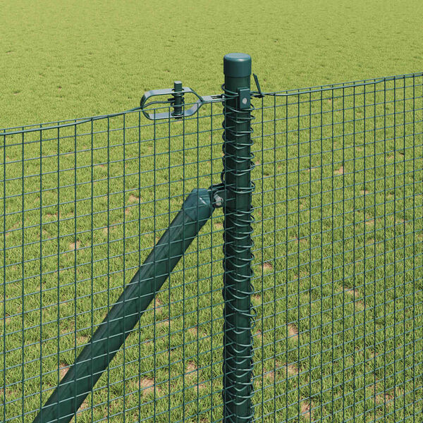 vidaXL Poteau de cl&ocirc;ture. Vert 50 x 1,2 m (maille 16 x 16 mm)