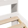 vidaXL Lit biblioth&egrave;que sans matelas blanc 160x200 cm bois pin massif