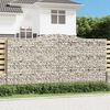 vidaXL Paniers à gabions arqués 10 pcs 400x50x200/220 cm Fer galvanisé