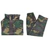 vidaXL Combinaison de pluie avec capuche 2 pcs Hommes Camouflage L