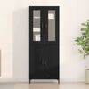 vidaXL Haut Armoire 2 pcs Ch&ecirc;ne noir 69,5 x 34 x 180 cm