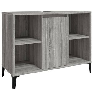 vidaXL Meuble d'&eacute;vier sonoma gris 80x33x60 cm bois d'ing&eacute;nierie