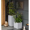 LECHUZA Jardini&egrave;re CANTO Stone 40 High ALL-IN-ONE Gris pierre