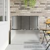 vidaXL Bo&icirc;te de Rangement Ext&eacute;rieure Argent 100 x 50,5 x 50 cm Acier