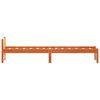 vidaXL Cadre de lit Brun cire 205.5 x 95.5 x 51 cm Pin massif