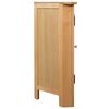 vidaXL Armoire d'angle 80x33,5x78 cm Bois de ch&ecirc;ne massif