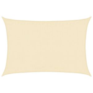 vidaXL Voile d'ombrage 160 g/m&sup2; Cr&egrave;me 3,5x4,5 m PEHD