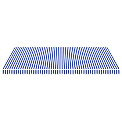 vidaXL Toile d'auvent bleu et blanc 500x300 cm