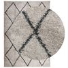 vidaXL Tapis shaggy &agrave; poils longs moderne beige anthracite 160x230 cm