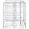 vidaXL Mur en gabion pour poubelle Acier galvanis&eacute; 110x100x110 cm
