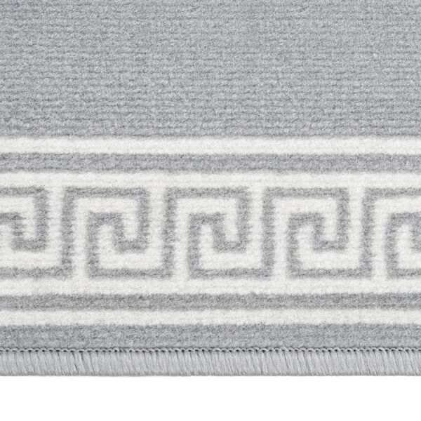 vidaXL Tapis BCF Gris avec motif 80x500 cm
