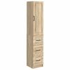 vidaXL Ensemble de Meubles 2 pcs Ch&ecirc;ne Sonoma 33 x 34,5 x 87 cm