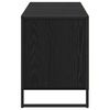 vidaXL Meuble TV Ch&ecirc;ne noir 140 x 36 x 49.5 cm Bois d'ing&eacute;nierie