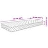 vidaXL Matelas en mousse &agrave; m&eacute;moire de forme blanc 80x160x17 cm doux