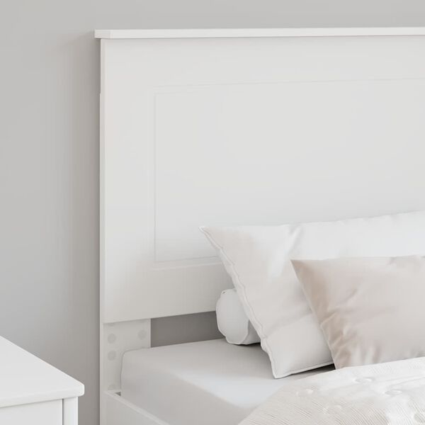 vidaXL Tête de lit avec tête de lit Blanc 90 cm Bois d'ingénierie