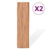 vidaXL Cl&ocirc;tures en bambou 2 pcs 100x400 cm