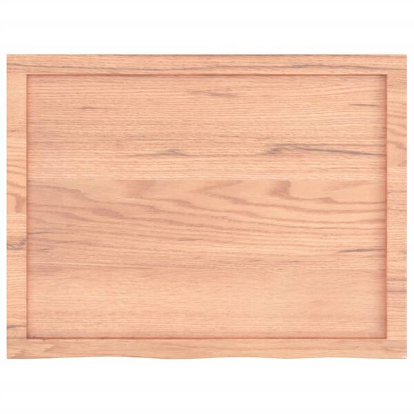 vidaXL Comptoir de salle de bain marron 80x60x(2-6) cm bois traité