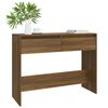 vidaXL Table console ch&ecirc;ne marron 100x35x76,5 cm bois d'ing&eacute;nierie