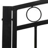 vidaXL Banc de jardin avec une table 125 cm acier noir