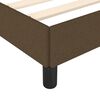 vidaXL Cadre de lit sans matelas marron foncé 120x190 cm tissu