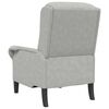 vidaXL fauteuil Gris clair 76 x 94 x 102 cm Microfibre