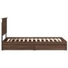 vidaXL Lit de Rangement Ch&ecirc;ne brun 75 x 190 cm Bois d'ing&eacute;nierie