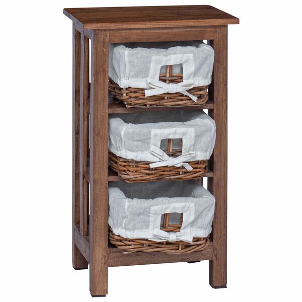 vidaXL Table d'appoint Marron Bois massif d'acajou