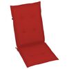 vidaXL Chaises inclinables de jardin et coussins lot de 4 Teck solide