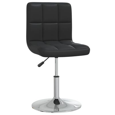 3087439 vidaXL Dining Chair Black Faux Leather (334170)