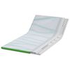 vidaXL Surmatelas Blanc et vert 120 x 200 cm Tissu Jacquard