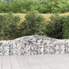 vidaXL Panier de gabions arqué 400x30x60/80 cm Fer galvanisé