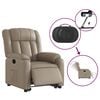 vidaXL Fauteuil inclinable &eacute;lectrique cappuccino similicuir