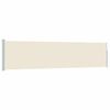 vidaXL Auvent lat&eacute;ral r&eacute;tractable de patio 120x500 cm Cr&egrave;me