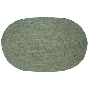 vidaXL Tapis de surface Vert olive 152 x 245 cm Jute