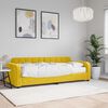 vidaXL Lit de jour avec matelas jaune 80x200 cm velours