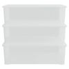 vidaXL Boîtes de rangement en plastique 3 pcs 25 L empilables
