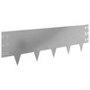 vidaXL Bordure de Pelouse 30 pcs 100 x 30 cm Acier Argent&eacute;