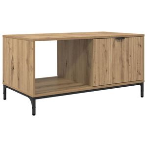 vidaXL Table basse Ch&ecirc;ne artisanal 90 x 49 x 46 cm Bois d'ing&eacute;nierie