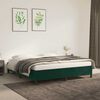 vidaXL Cadre de lit sans matelas vert fonc&eacute; 180x200 cm velours