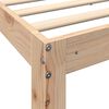 vidaXL Lit bibliothèque sans matelas 90x190 cm bois de pin massif